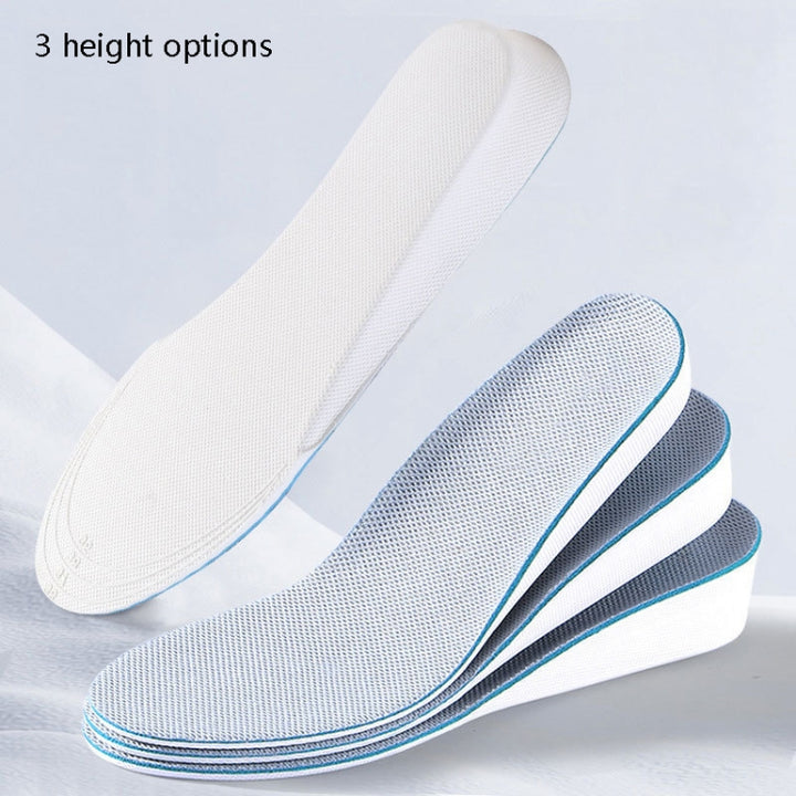 3 Pairs Increased Insole Full Mat EVA Sports Breathable Comfort Increased Pads for Men and Women, 35, 36, 37, 38, 39