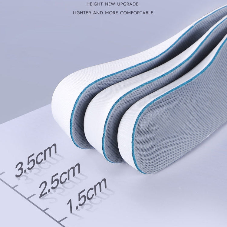 3 Pairs Increased Insole Full Mat EVA Sports Breathable Comfort Increased Pads for Men and Women, 35, 36, 37, 38, 39