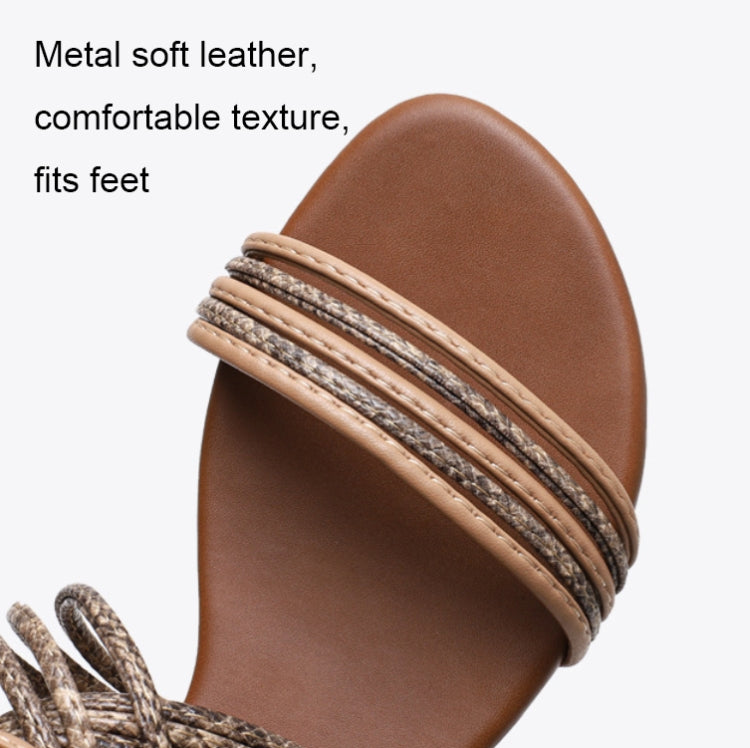 Women Summer Sandals Roman Style Flat Shoes Seaside Beach Shoes, 36, 37, 38, 39, 40, 41, 42