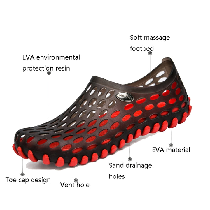 PVC + EVA Material Wading Beach Shoes Couple Breathable Slippers, 36, 37, 38, 39, 40, 41, 42, 43