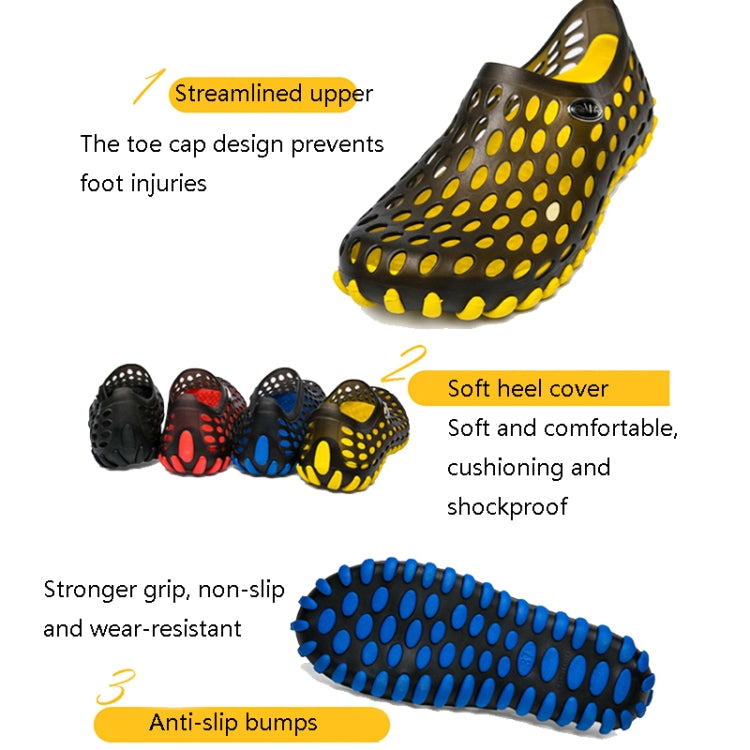 PVC + EVA Material Wading Beach Shoes Couple Breathable Slippers, 36, 37, 38, 39, 40, 41, 42, 43