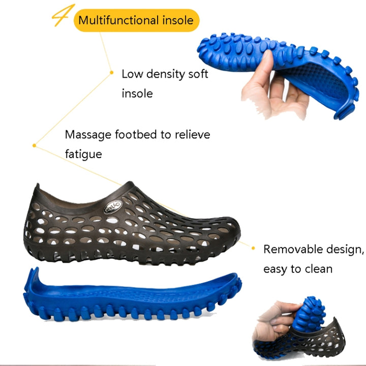 PVC + EVA Material Wading Beach Shoes Couple Breathable Slippers, 36, 37, 38, 39, 40, 41, 42, 43