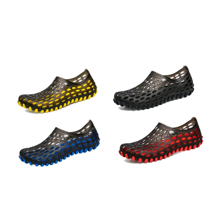 PVC + EVA Material Wading Beach Shoes Couple Breathable Slippers, 44, 45