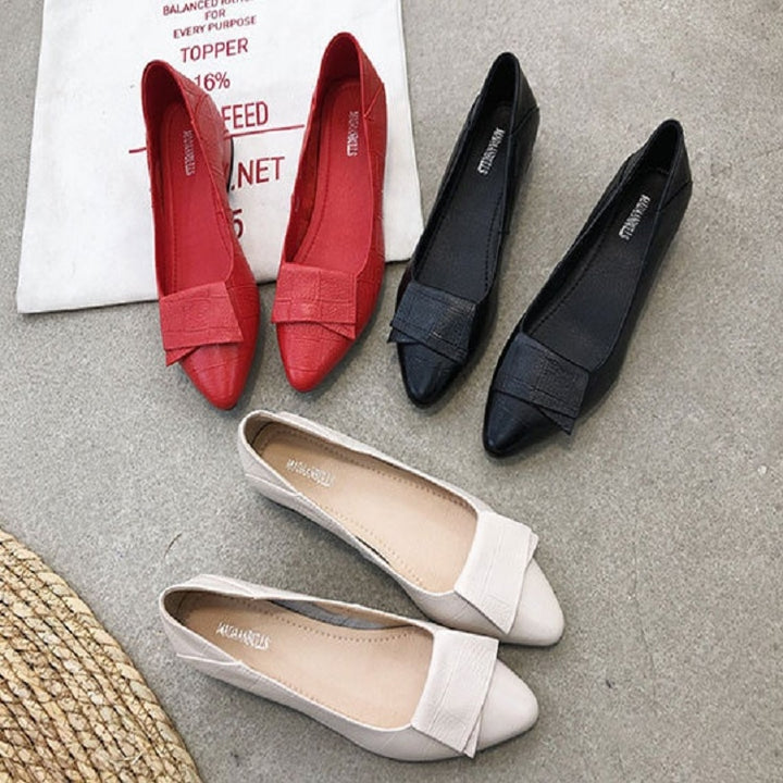 Spring And Summer Cowhide Shoes With Thick Heel Mid-Heel For Women, 34, 35, 36, 37, 38, 39