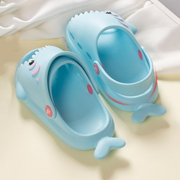 EVA Light Bottom Non-Slip Small Shark Slippers For Children, 130, 140, 150, 160