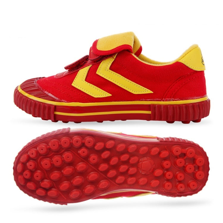 Children Soccer Shoes Antiskid Wear-Resistant Nylon Fastener Football Training Shoes, 37/235