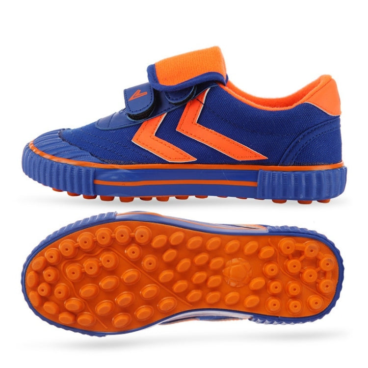 Children Soccer Shoes Antiskid Wear-Resistant Nylon Fastener Football Training Shoes, 37/235