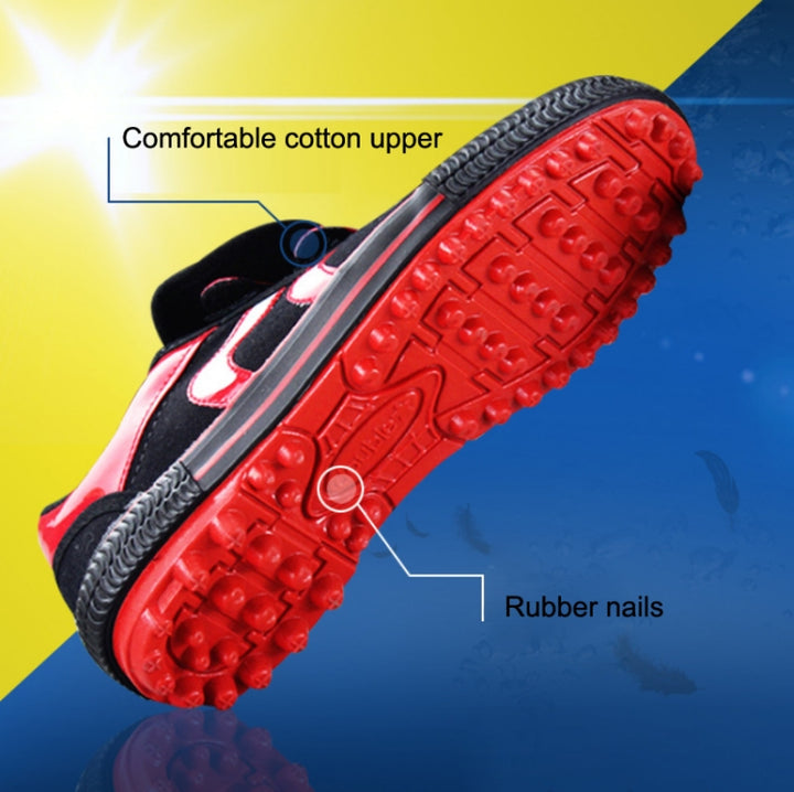 Children Soccer Shoes Antiskid Wear-Resistant Nylon Fastener Football Training Shoes, 37/235