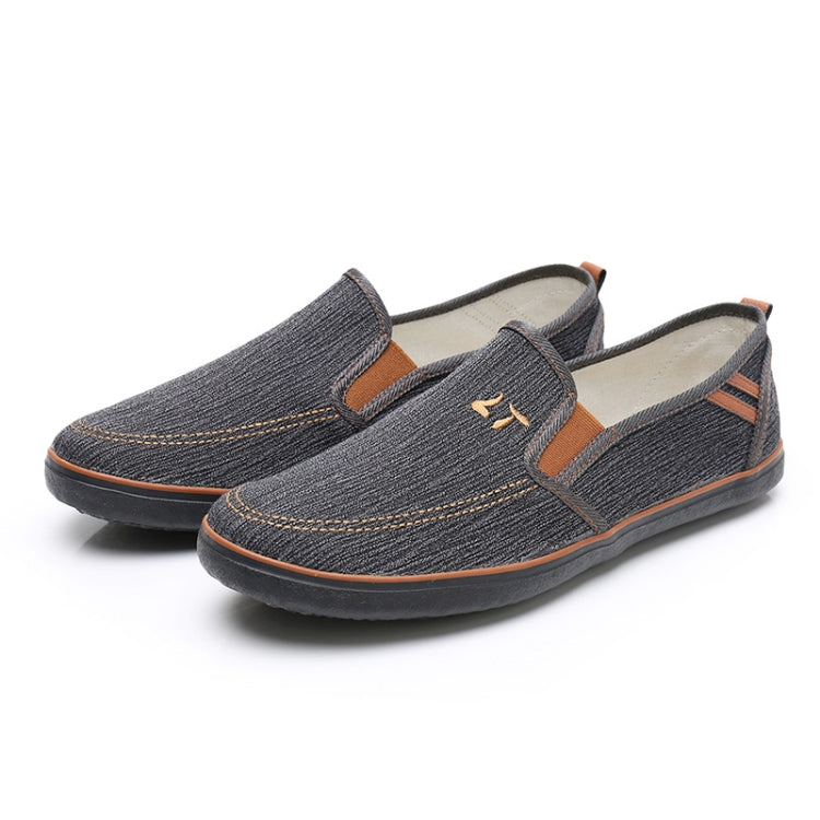 LuTai Men Loafers Rubber Sole Shoes Breathable Wear-Resistant Casual Shoes, 38, 39, 40, 41