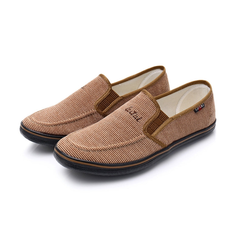 LuTai Men Loafers Rubber Sole Shoes Breathable Wear-Resistant Casual Shoes, 38, 39, 40, 41