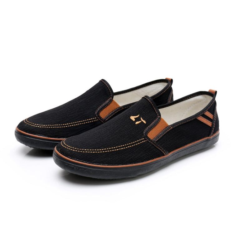 LuTai Men Loafers Rubber Sole Shoes Breathable Wear-Resistant Casual Shoes, 38, 39, 40, 41