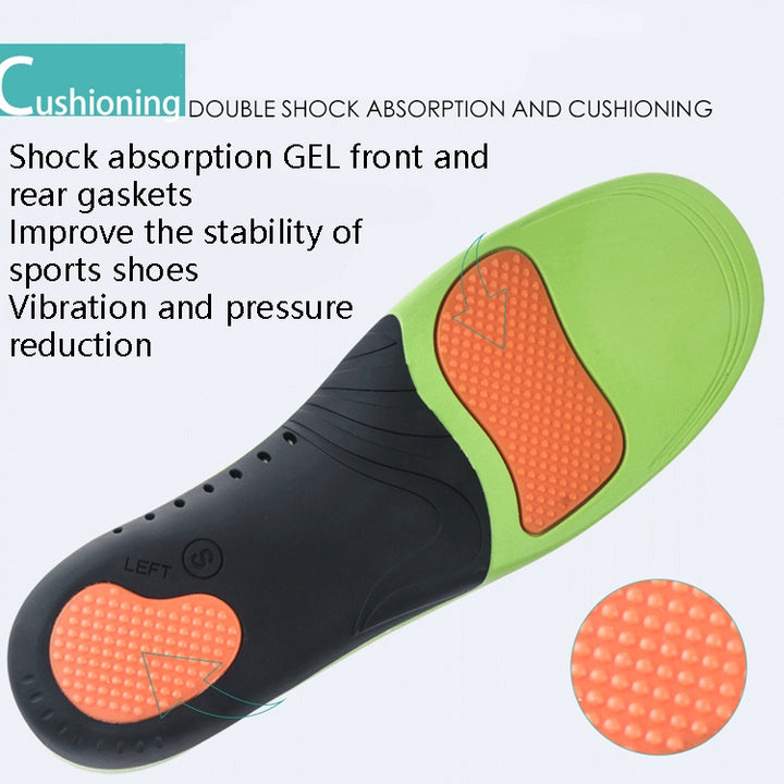 JH-209 Thicken Shock-absorbing Breathable and Comfortable Insole, XS 35-38, S 39-40, M 41-43, L 43-46, XL 45-48