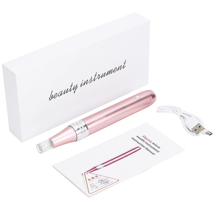 Microcrystalline Nano Electric Importer Micro-Needle Freckle Removal Beauty Instrument, Rlectric Microneedle (Pink), Display Microneedle (Pink)