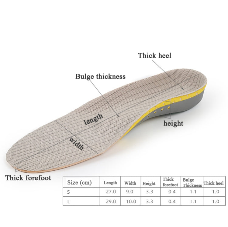 XD-640 Arch Sports Insoles Men and Women Shock Absorption Sweat Insoles Basketball Running Orthopedic Insoles, S(35-40), L(41-45)