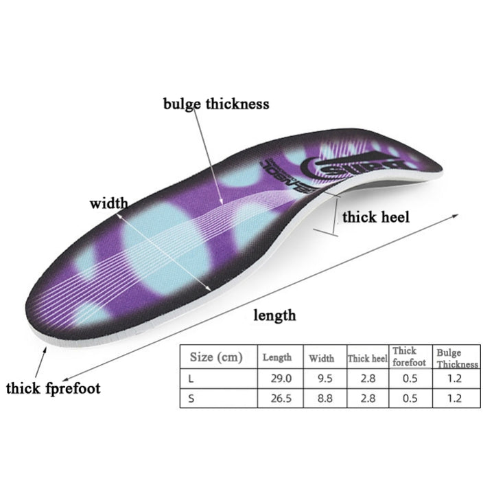 Flat Foot Valgus X-Leg Correction Insoles Men And Women Sports Insoles, Size: S (35-40), S (35-40), L (40-46)