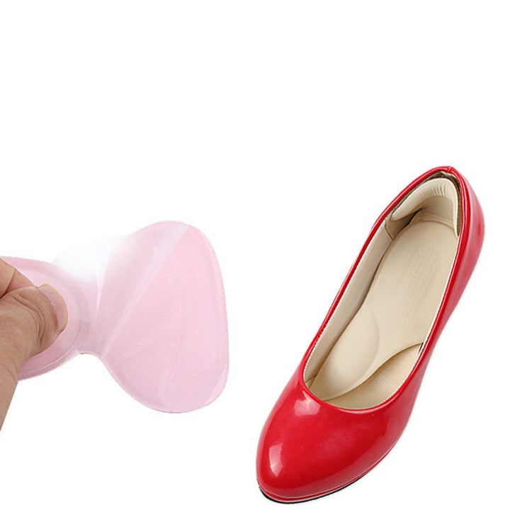 3 in 1 PU Heel Pad Thickened Heel Stick Arch Pad Half Size Pad for Women High Heels, Free Size