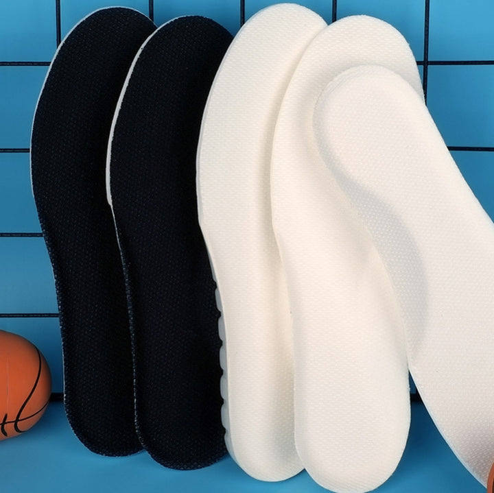 1 Pair 085 Sports Insoles Men And Women Breathable Sweat-Absorbent Deodorant Silicone Thickened Shock-Absorbing Insole, 35, 36, 37, 38, 39, 40, 41, 42, 43, 44, 45