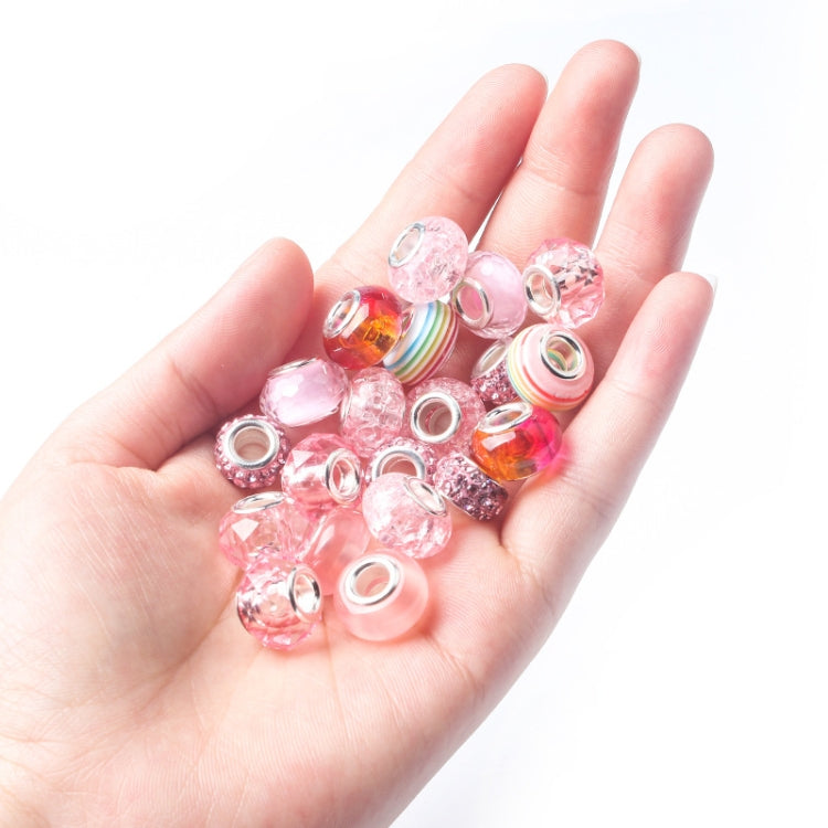 63 In 1 Cartoon DIY Handmade Jewelry Children Hand Chain Bracelet, 63 In 1(Pink)