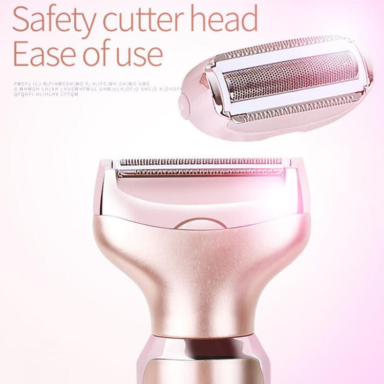 SONAX PRO SN-8977 Ladies Shaver 2 In 1 Washable USB Charging Hair Removal Device, 2 In 1 (Rose Gold)