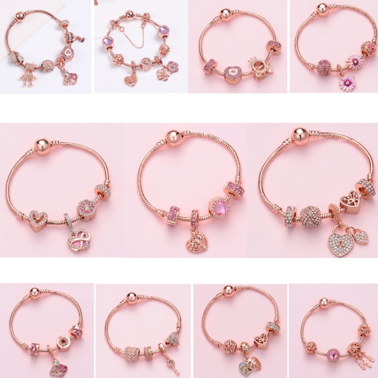 Women Rose Gold Beaded Bracelet, SL124 18cm, SL124 19cm, SL124 20cm, SL125 18cm, SL125 19cm, SL125 20cm, SL126 18cm, SL126 19cm, SL126 20cm, SL128 18cm, SL128 19cm, SL128 20cm, SL129 18cm, SL129 19cm, SL129 20cm, SL130 18cm, SL130 19cm, SL130 20cm