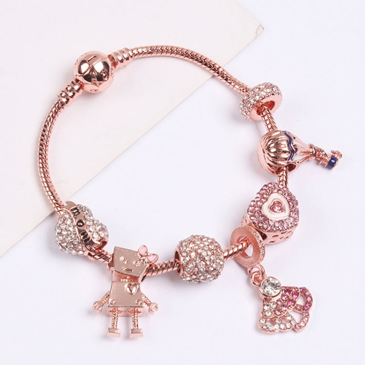 Women Rose Gold Beaded Bracelet, SL124 18cm, SL124 19cm, SL124 20cm, SL125 18cm, SL125 19cm, SL125 20cm, SL126 18cm, SL126 19cm, SL126 20cm, SL128 18cm, SL128 19cm, SL128 20cm, SL129 18cm, SL129 19cm, SL129 20cm, SL130 18cm, SL130 19cm, SL130 20cm