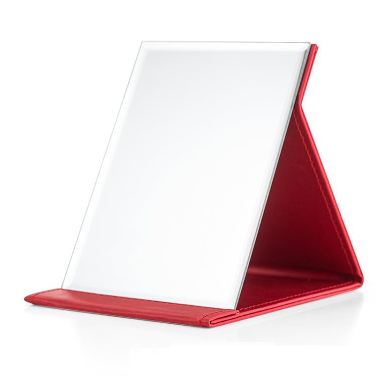 Folding Portable High-definition Makeup Mirror PU Leather Desktop Vanity Mirror,Size: Medium (Pink), Extra Large (Black), Extra Large (White), Extra Large (Red), Extra Large (Pink), Large (Black), Large (White), Large (Red), Large (Pink), Medium (Black)