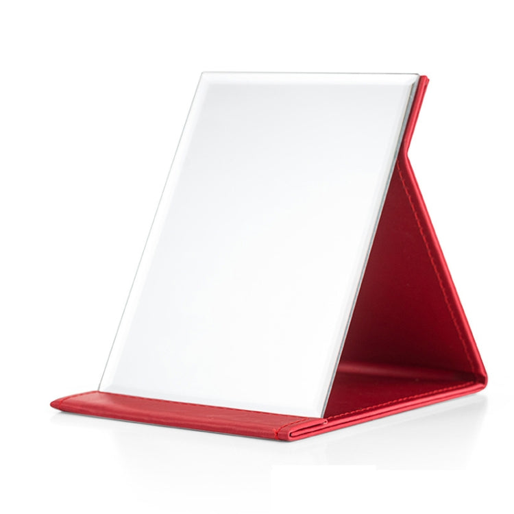 Folding Portable High-definition Makeup Mirror PU Leather Desktop Vanity Mirror,Size: Medium (Pink), Extra Large (Black), Extra Large (White), Extra Large (Red), Extra Large (Pink), Large (Black), Large (White), Large (Red), Large (Pink), Medium (Black)