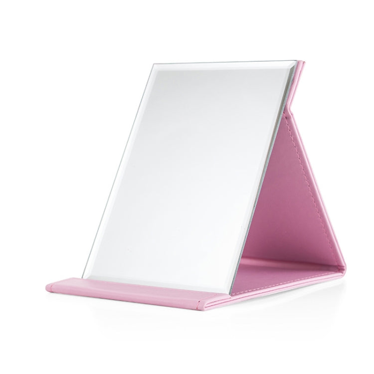 Folding Portable High-definition Makeup Mirror PU Leather Desktop Vanity Mirror,Size: Medium (Pink), Extra Large (Black), Extra Large (White), Extra Large (Red), Extra Large (Pink), Large (Black), Large (White), Large (Red), Large (Pink), Medium (Black)