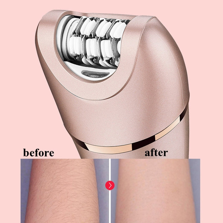 Suker SK-517  Electric Water Eluting Hair Removal Device Women Household Hair Plucker Multifunctional Two-In-One Shaver Epilator