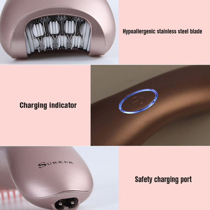 Suker SK-517  Electric Water Eluting Hair Removal Device Women Household Hair Plucker Multifunctional Two-In-One Shaver Epilator