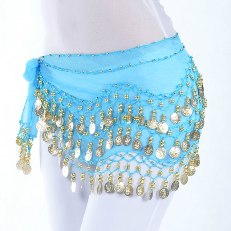 Lady Belly Dance Hip Scarf Accessories 3-Row Belt Skirt Bellydance Waist Chain Wrap Adult Dance Wear, One Size