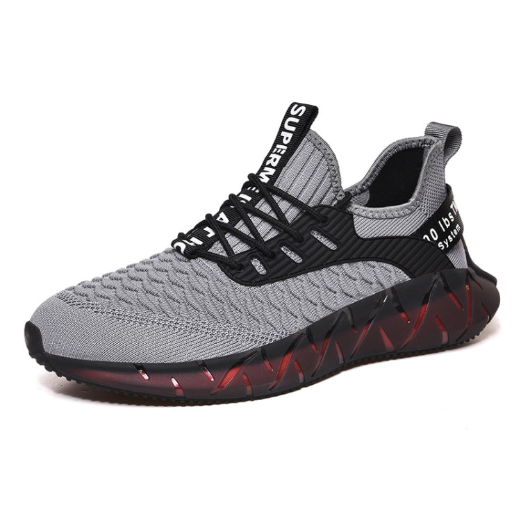 Men Lightweight Breathable Mesh Sneakers Flying Woven Casual Running Shoes, 38, 39, 40, 41, 42