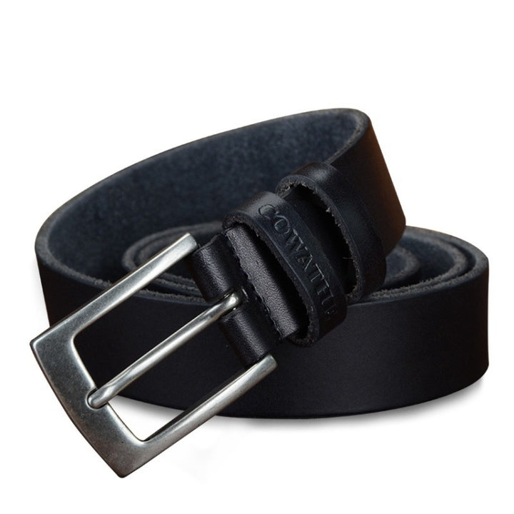 COWATHER XF018 Men Casual Business Pin Buckle Cowhide Belt,Length:, 100cm, 110cm, 115cm, 125cm, 130cm