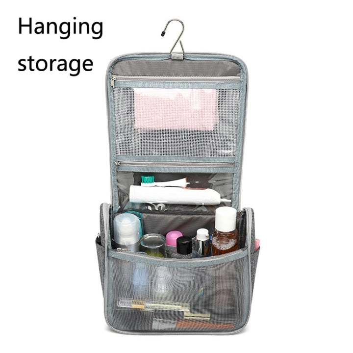 YOBAN Travel Outdoor Multifunctional Large-Capacity Washing Storage Bag Hanging Waterproof Cosmetic Bag, Grey, Rose Red, Seawater Blue