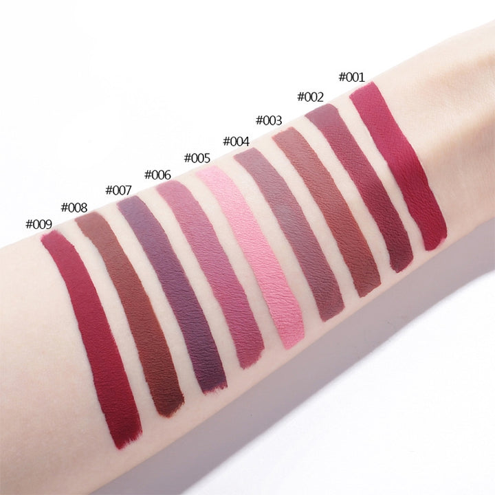 Matte Waterproof Makeup Lip Gloss Liquid Lip Stick Long Lasting Lipgloss, 1, 2, 3, 4, 5, 6, 7, 8, 9