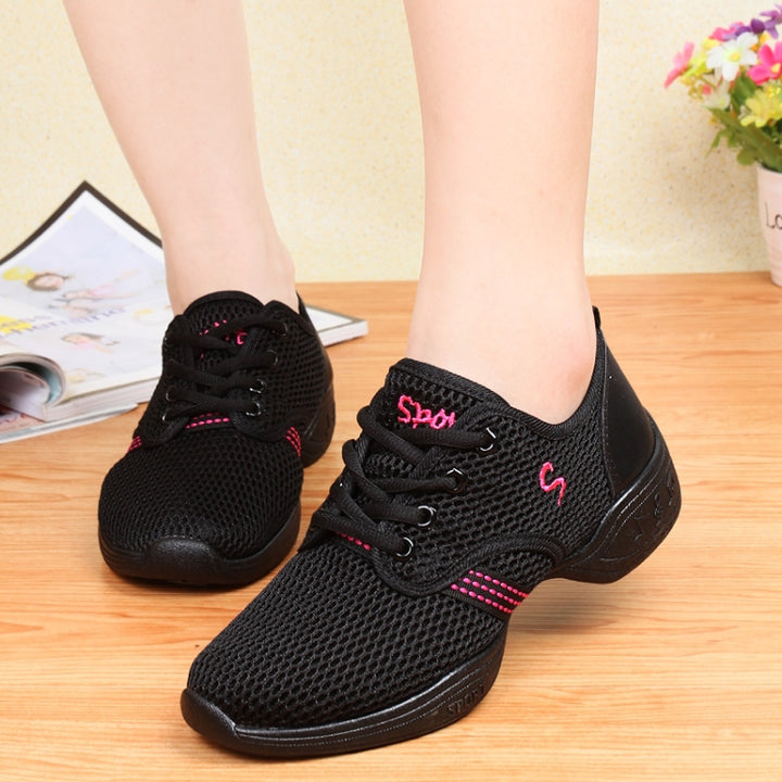 Soft Bottom Mesh Breathable Modern Dance Shoes Heightening Shoes for Women, 36, 37, 38, 39