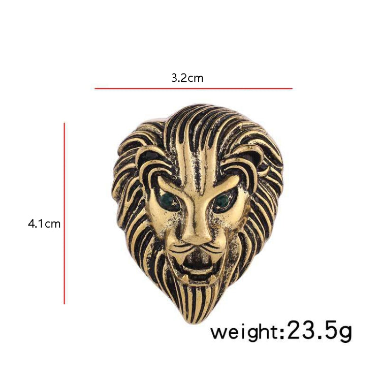 Personality Creative Lion Brooches Retro Alloy Animal Badge Coat Suit Chest Blossom, Lion(Silver), Lion(Golden)