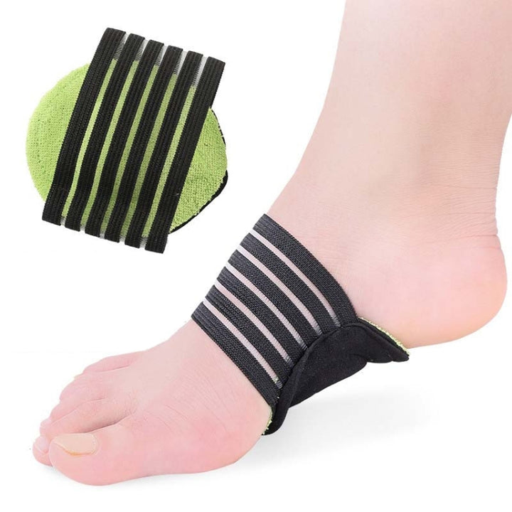 Plantar Fascia Heel Pad Arch Support Insole Heel Pain Relief And Shock Absorption Orthosis, Green Black