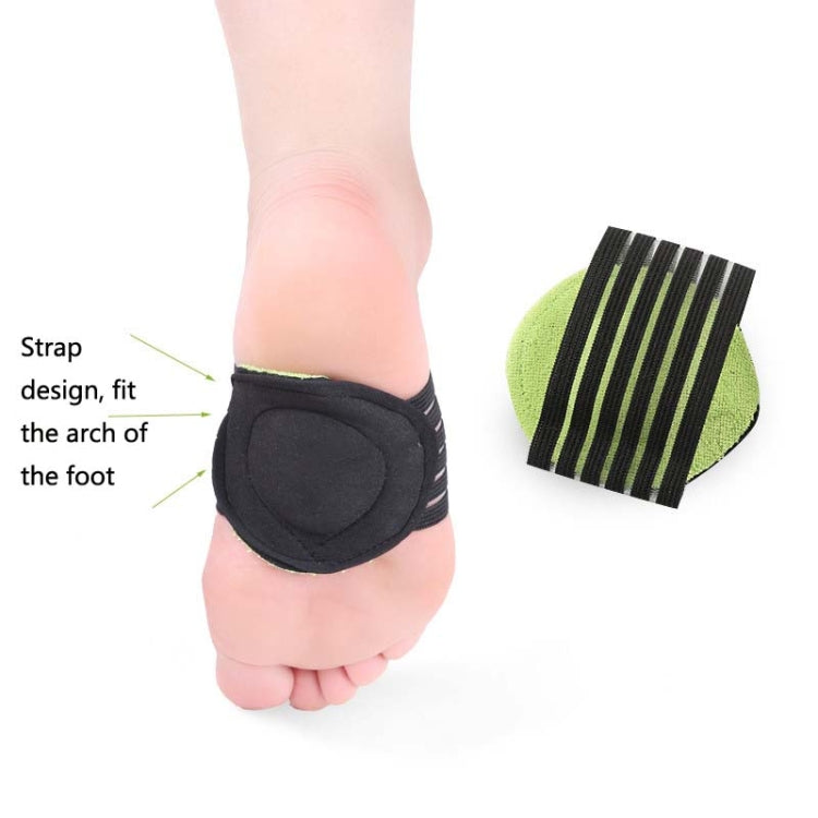 Plantar Fascia Heel Pad Arch Support Insole Heel Pain Relief And Shock Absorption Orthosis, Green Black