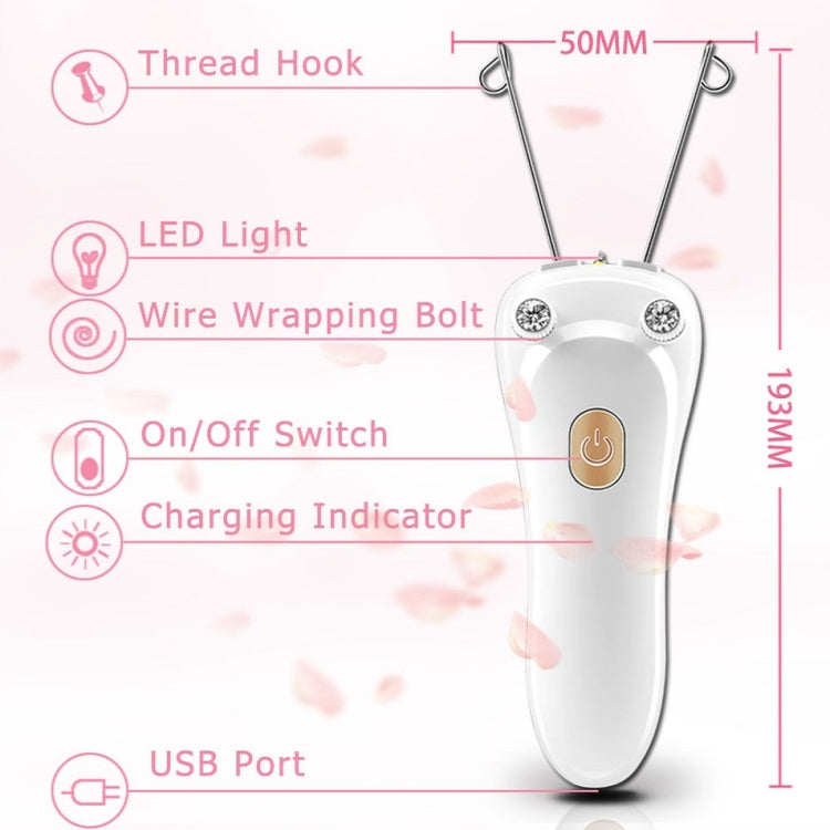 USB Charging Face Puller Facial Hair Remover, Rose Gold, Luxury Gold