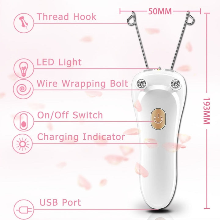 USB Charging Face Puller Facial Hair Remover, Rose Gold, Luxury Gold