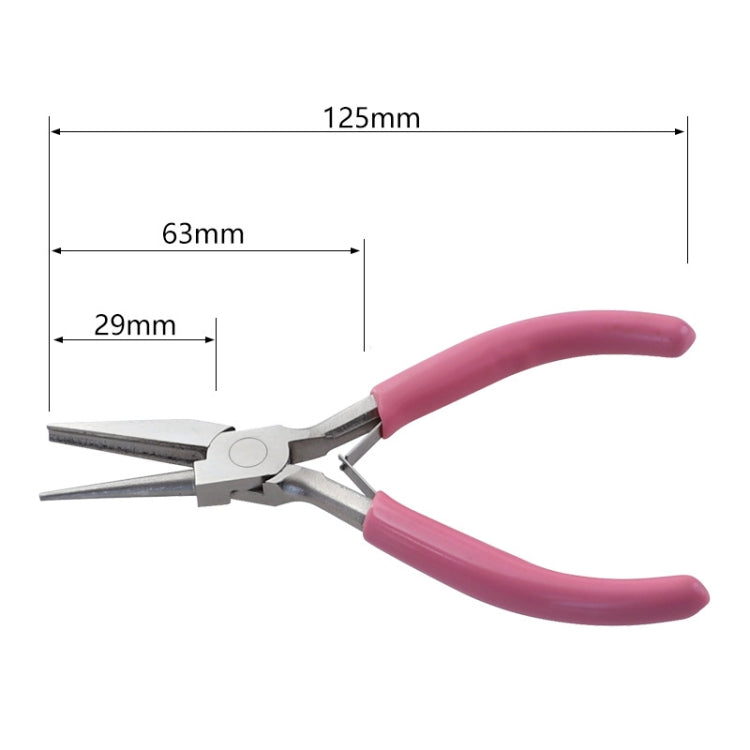 5 Inch Mini Wire Winding Pliers Jewelry Pliers Semi-Recessed Semi-Round Nose Tool Pliers, 1-section