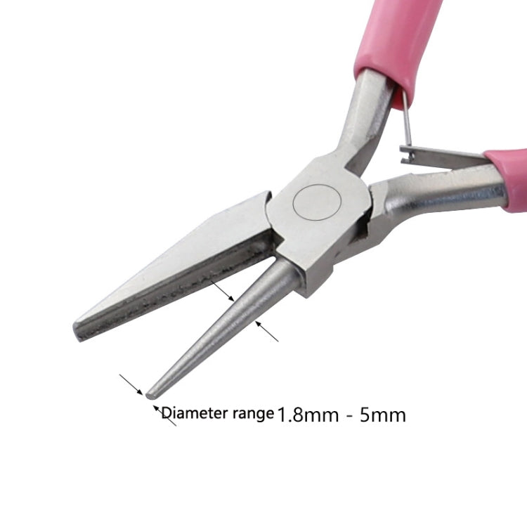 5 Inch Mini Wire Winding Pliers Jewelry Pliers Semi-Recessed Semi-Round Nose Tool Pliers, 1-section