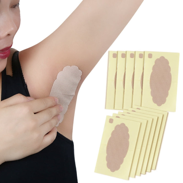 10 PCS Underarm Antiperspirant Patch Armpit Sweat Pad Foot Sweat Absorbing Deodorant Patch