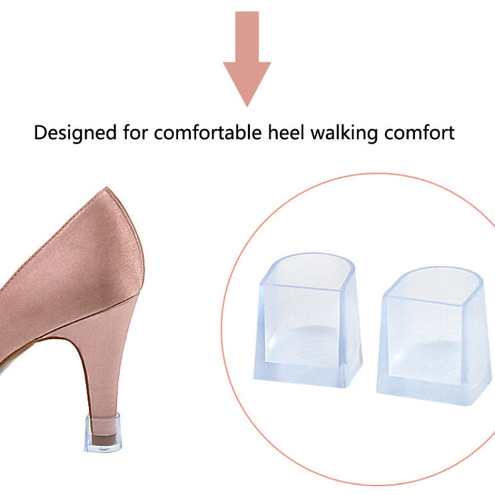 10 Pairs Dancing Shoes Protective Cover Wear-Resistant Heel Cover, S, M, L