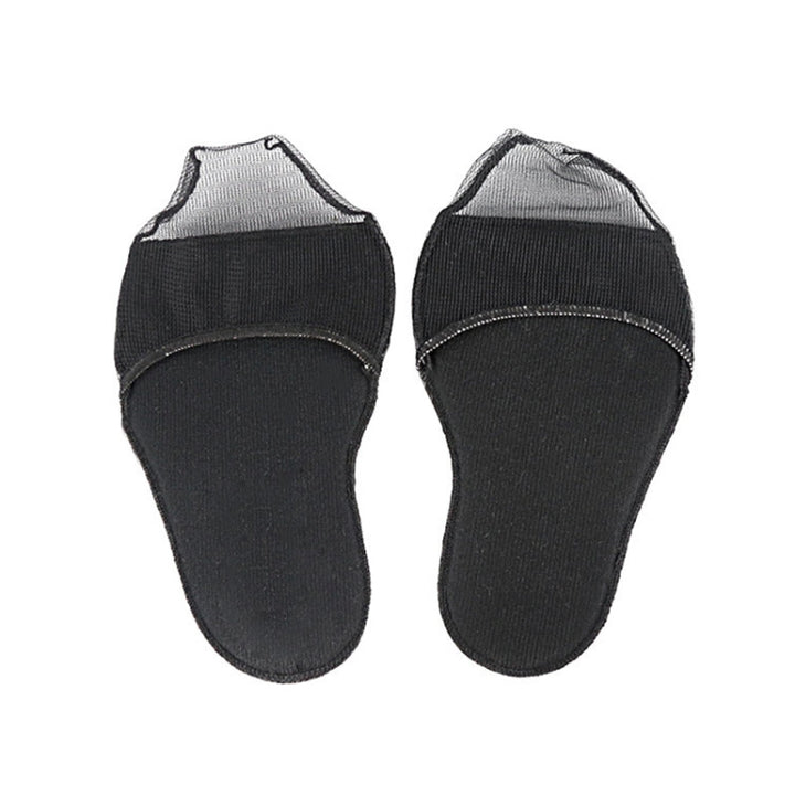 5 Pairs Invisible And Comfortable Sponge Thickened Half Pad Sweat-Absorbent And Breathable Forefoot Pad, Two Toe Skin, Two Toe Black, Wrap Head Skin, Wrap Head Black, Fish Mouth Skin, Fish Mouth Black, Flower Skin, Flower Black, People Skin, People Black