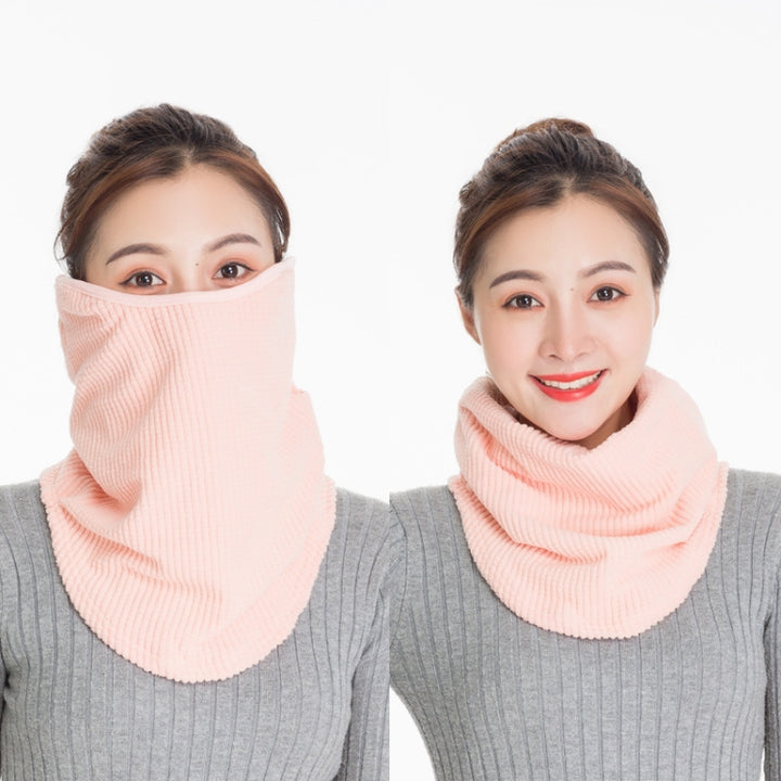 3 In 1 Winter Warmth And Thickening Mask Neck And Ear Protector Riding Cold Protection Scarf for Women, Black, Grey, Bean Paste, Light Blue, Pink, Shallow Blood Teeth