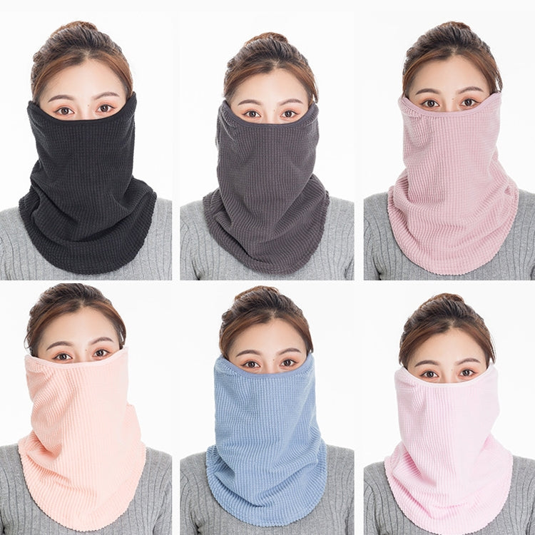 3 In 1 Winter Warmth And Thickening Mask Neck And Ear Protector Riding Cold Protection Scarf for Women, Black, Grey, Bean Paste, Light Blue, Pink, Shallow Blood Teeth