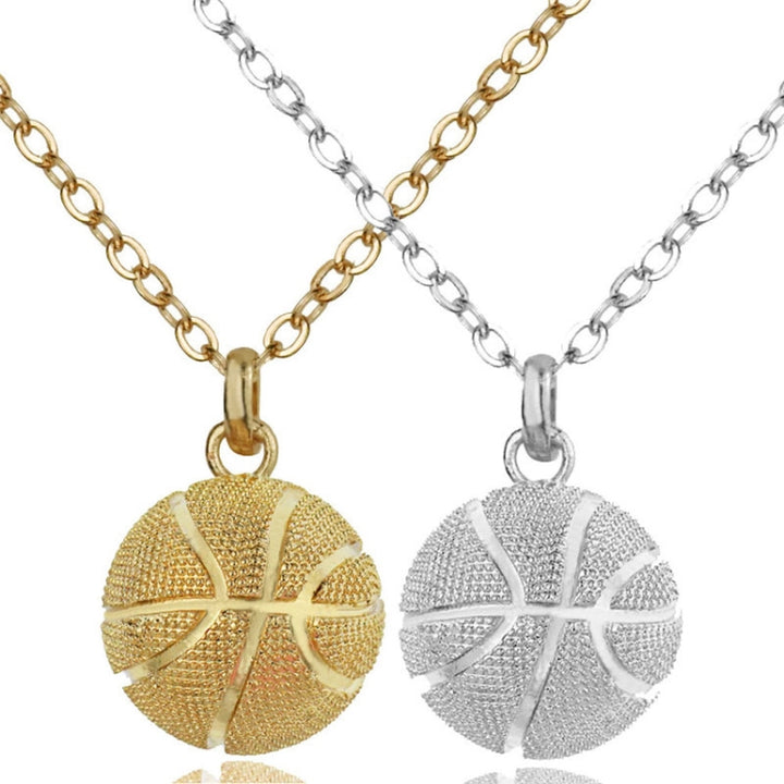 Three-Dimensional Sports Ball Pendant Necklace,Style: Women Rugby 18K Gold, Men Basketball White K, Men Basketball K Gold, Women Basketball White K, Women Basketball K Gold, Women Basketboard White, Women Basketball Gold, Men Football K White