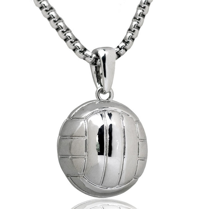 Three-Dimensional Sports Ball Pendant Necklace,Style: Women Rugby 18K Gold, Men Basketball White K, Men Basketball K Gold, Women Basketball White K, Women Basketball K Gold, Women Basketboard White, Women Basketball Gold, Men Football K White